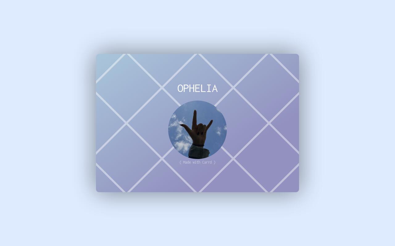Carrd profile picture for @olives